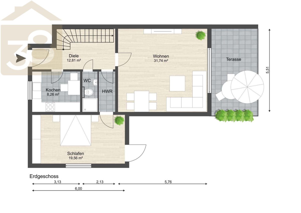 Grundriss EG