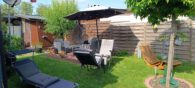 Garten mit Blick auf Gartenhaus und Pelletschuppen - Einfamilienhaus mit Urlaubsfeeling inklusive Gästehaus in Wilsche! Meine Immobilie = Mein Partner!