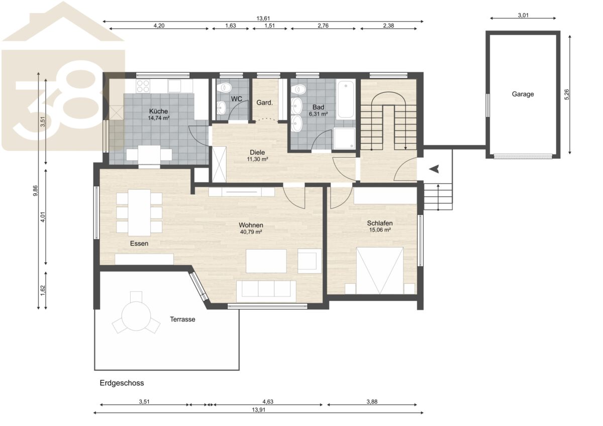 Grundriss EG