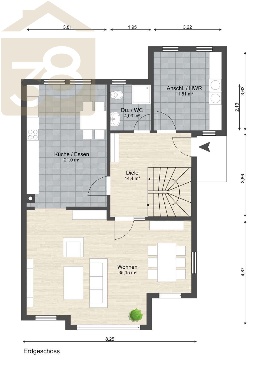 Grundriss EG