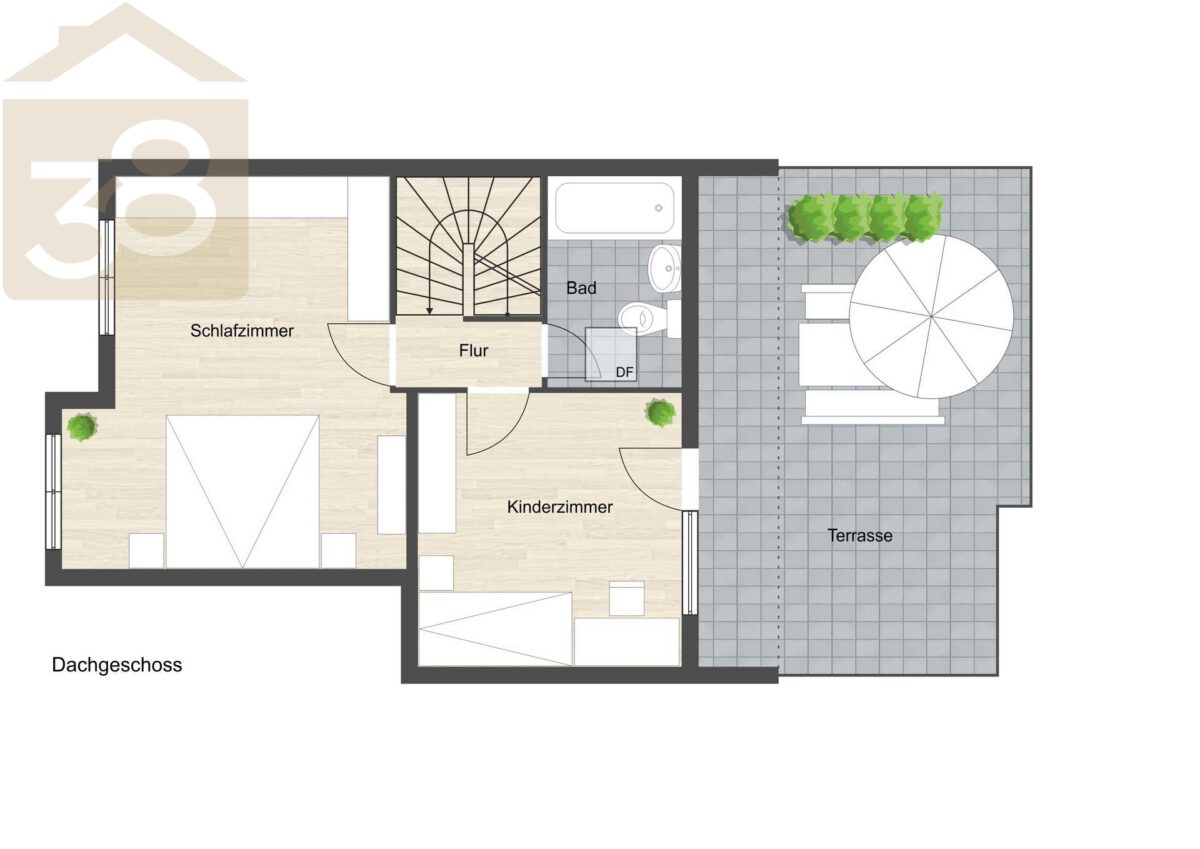 Grundriss Etage 4