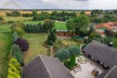 Luftansicht - Modernes Einfamilienhaus mit Schwimmbad,Sauna & Nebengelass bei Brome!Meine Immobilie = Mein Makler!